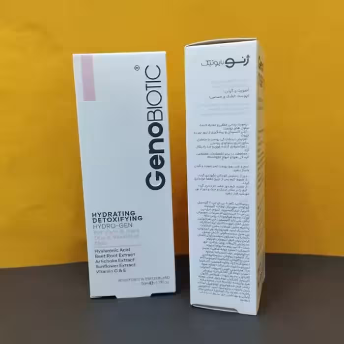 کرم مرطوب کننده و دتوکسیفای کننده صورت و گردن پوست های خشک و حساس ژنوبایوتیک  / 50ml