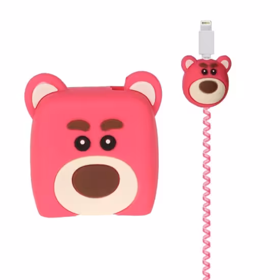 محافظ کابل و شارژر شیائومی 67 وات مدل سیلیکونی عروسکی خرسی