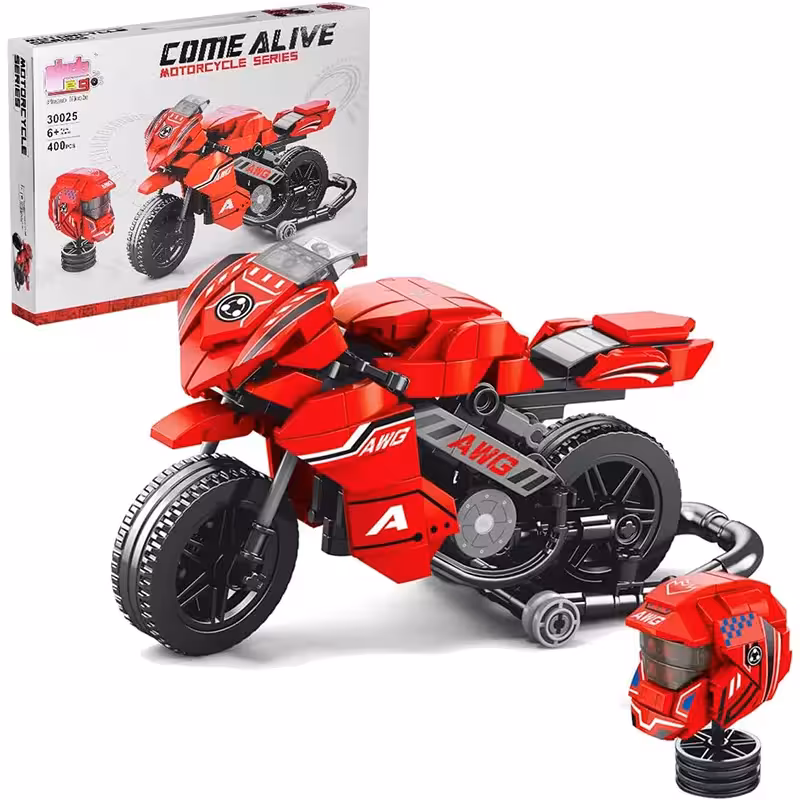 اسباب بازی لگو موتور 400 تکه رنگ قرمز کد 30025