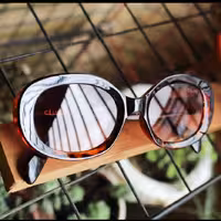 عینک برند  uv400 celine رنگ پلنگی