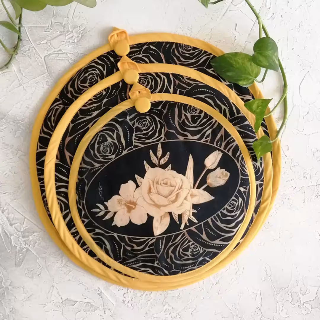 ست 3تایی دمکنی مخمل سیمین- طرح 22