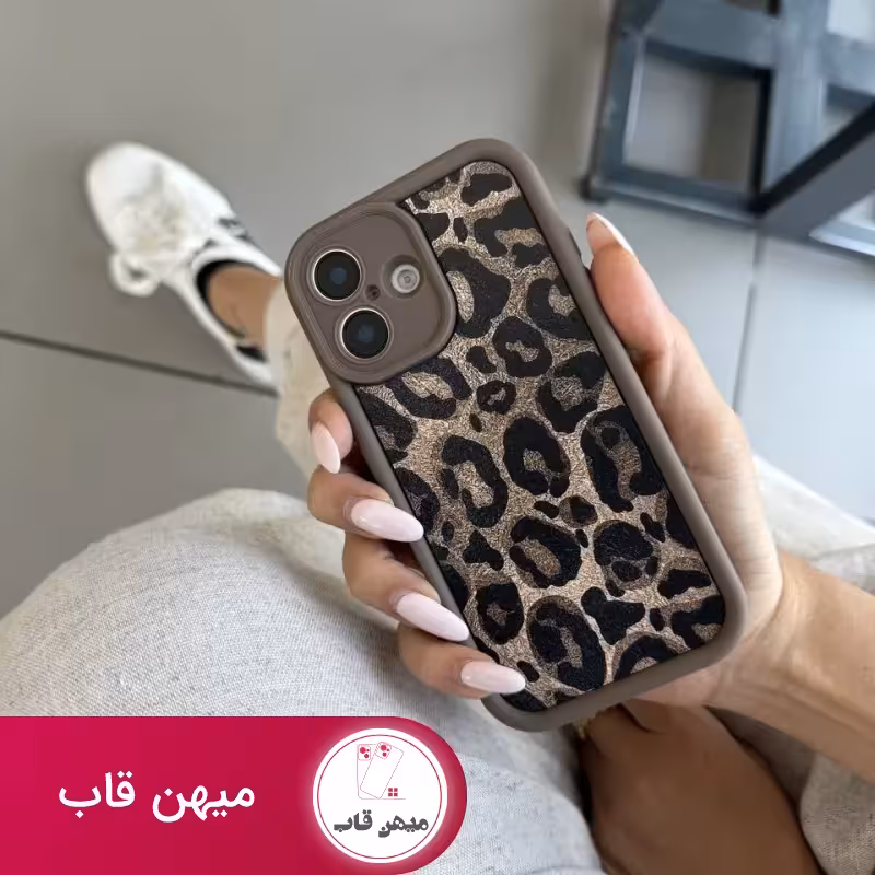 قاب گوشی پلنگی بدون بند آویز - کد (83168)
