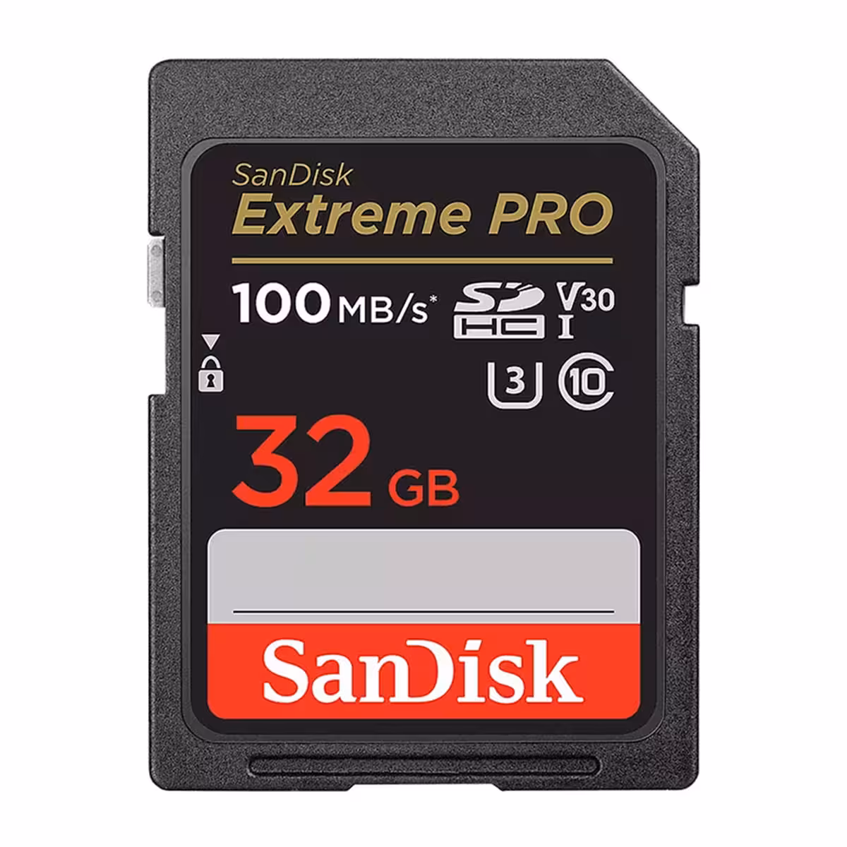 کارت حافظه SDHC سن دیسک مدل Extreme Pro V30 کلاس 10 استاندارد UHS-I U3 سرعت 100mbps ظرفیت 32 گیگابایت