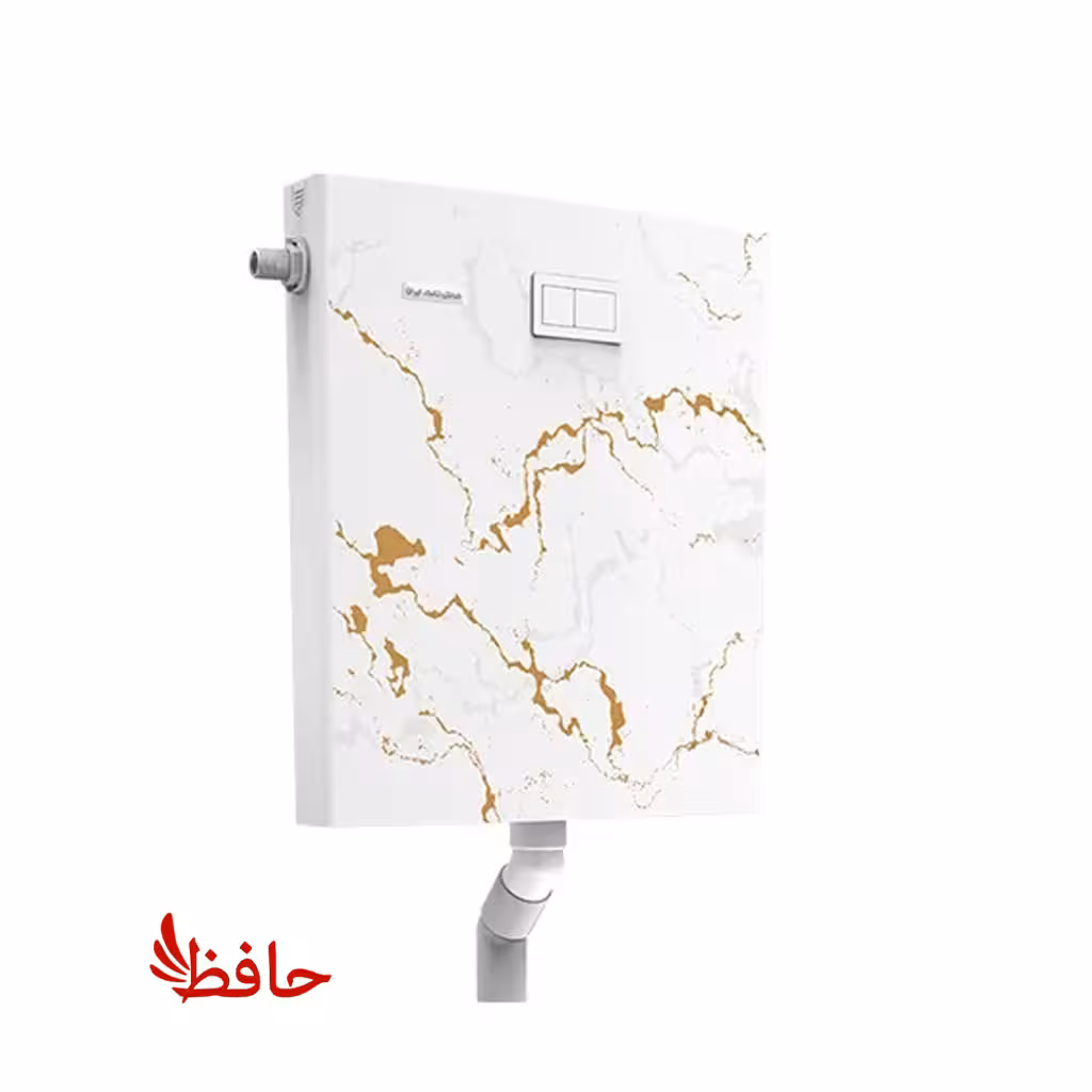 فلاش تانک ایران مدل اولترا اسلیم ماربل گلد با لوله توکار