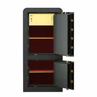 گاوصندوق نسوز و ضدسرقت دو طبقه سدید مدل 1000D با قفل دیجیتال  Pro Plus رنگ مشکی