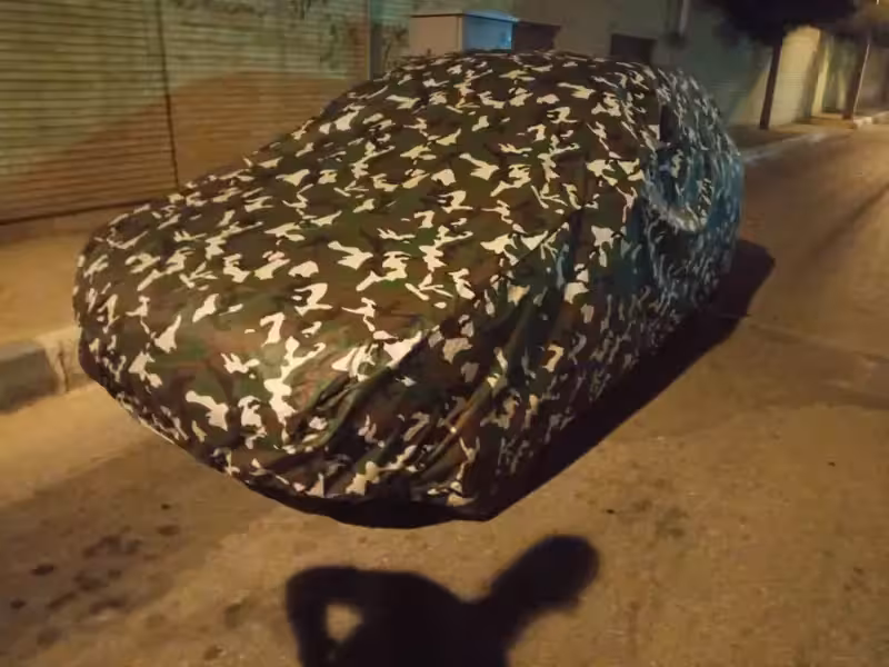 چادر ماشین تفلون ارتشی ( چریکی ) مخصوص هیوندای کونا (Hyundai Kona)(چهار فصل ، ضد آب و مقاوم به آفتاب)