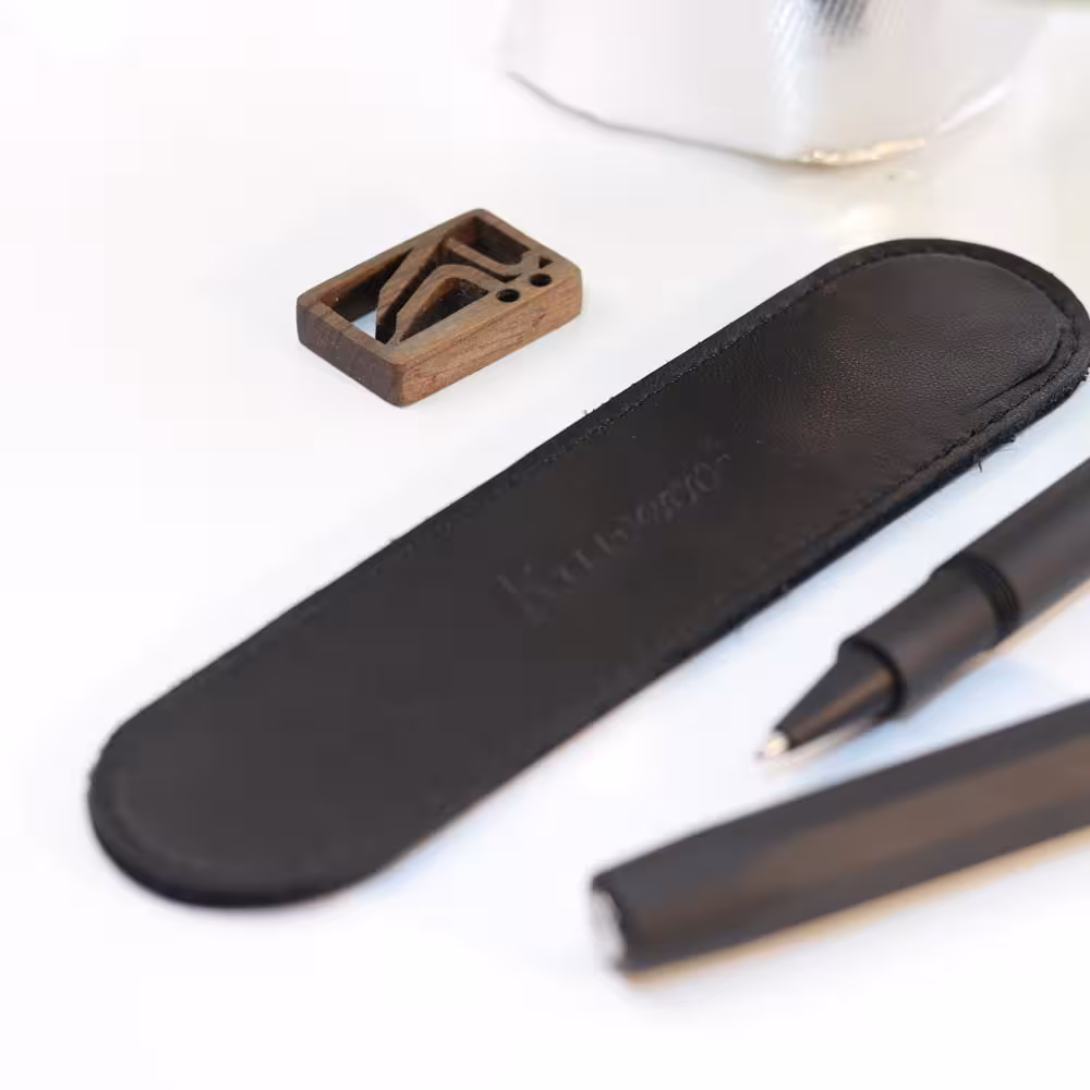 لفاف چرمی استاندارد کاوکو KAWECO Eco 1 long case black