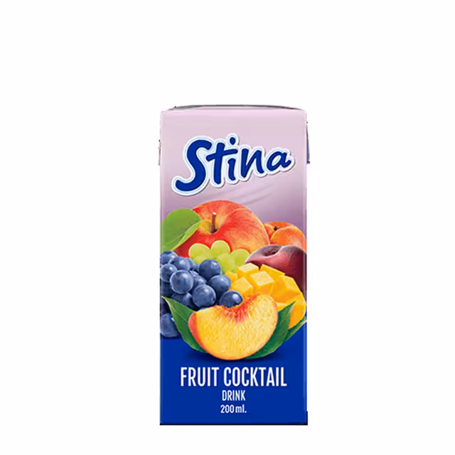 آبمیوه هفت میوه استینا 200 میلی لیتری