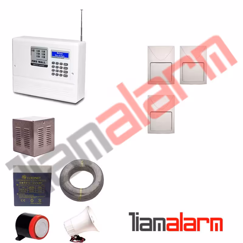 پکیج دزدگیر اماکن باسیم مدل فایروال تلفنی F7F3