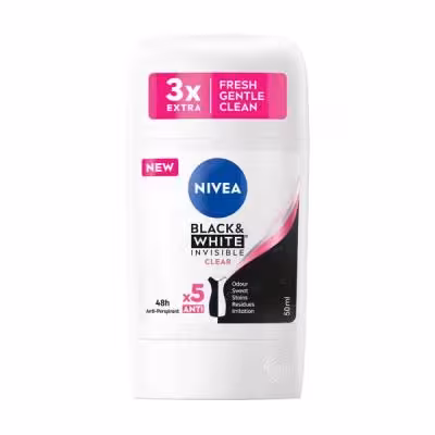 استیک ضد تعریق زنانه نیوآ NIVEA مدل BLACK WHITE حجم 50 میلی لیتر
