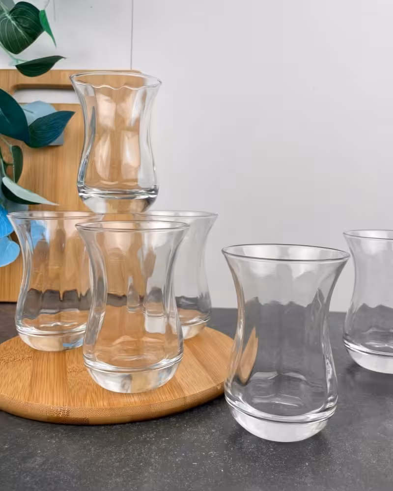 استکان پاشاباغچه آیدا بسته 6 تایی Aida 62511