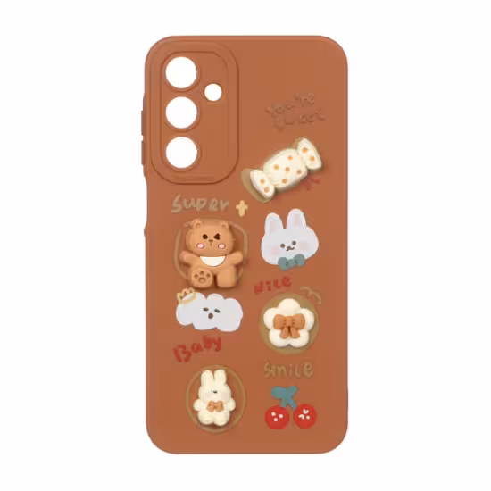 قاب گوشی برجسته عروسکی محافظ لنزدار برای Samsung Galaxy A25 5G