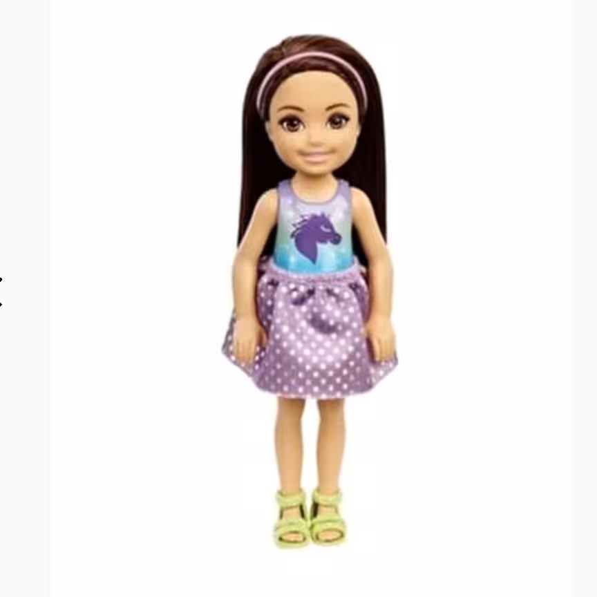 باربی چلسی مو مشکی برند متل اورجینال با ارسال فوری  