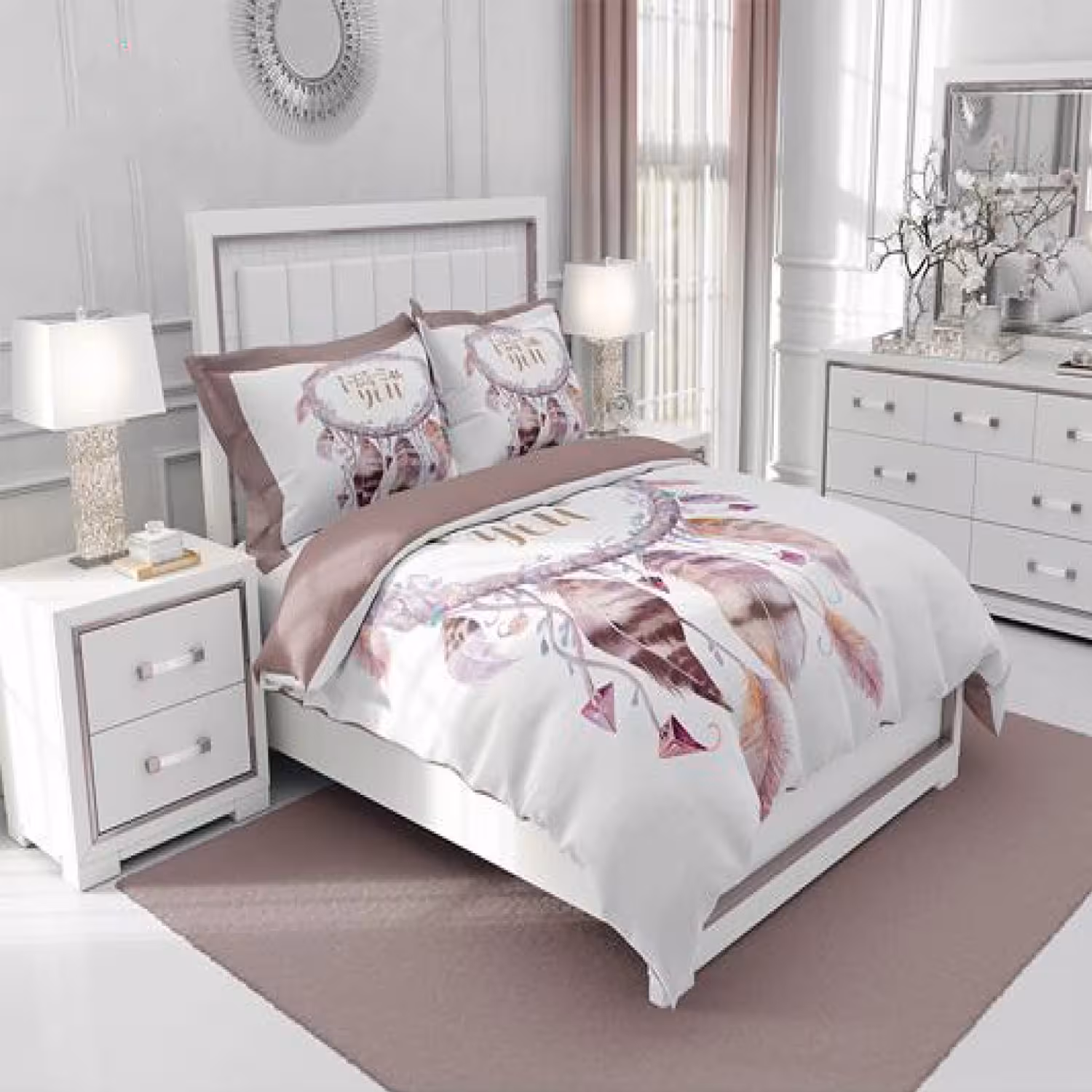 سرویس روتختی طرح‌دار چیداری مدل 4017