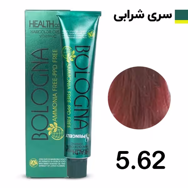 رنگ مو بدون آمونیاک بلونیا سری یاقوتی شماره 562 Bologna