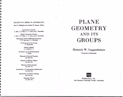 خرید و دانلود نسخه کامل کتاب Plane Geometry and its Groups
