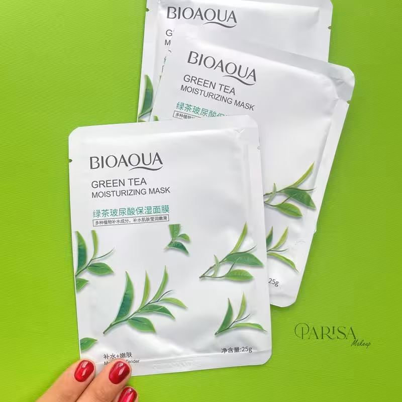 ماسک ورقه ای  چای سبز بیو آکوآ  bioaqua  