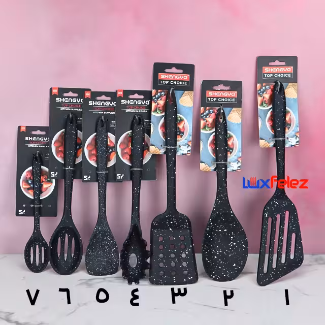 کفگیر ملاقه شنیا مدل سلیکونی