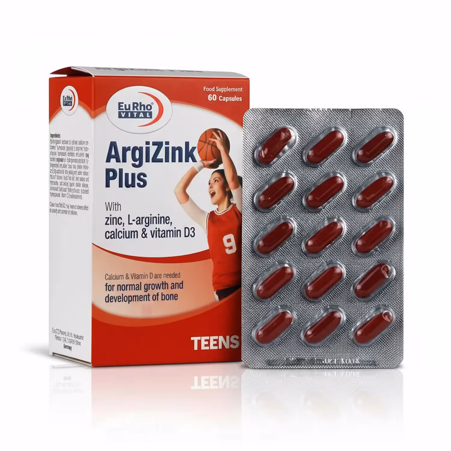 کپسول آرژی زینک پلاس یوروویتال 60 عددی | Eurho Vital Argi Zink Plus 60 Softgels