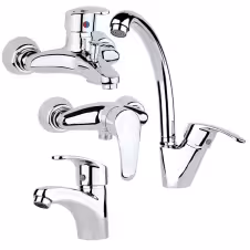 ست شیرآلات راسان مدل هلیا کروم | تپس ایران فروشگاه آنلاین شیرآلات