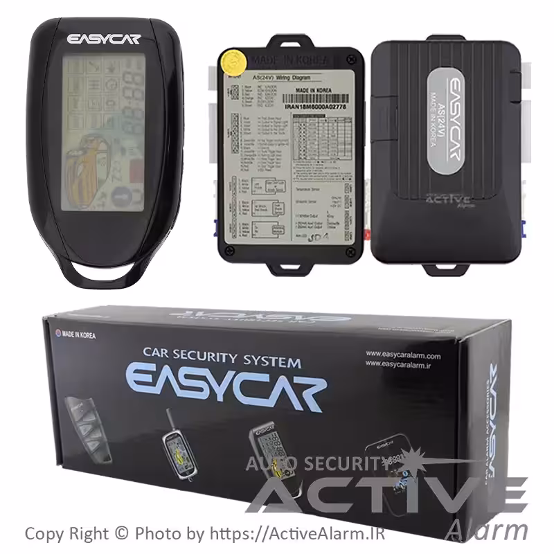 قیمت دزدگیر تصویری ایزیکار مدل E6-AS استارتی 24 ولت