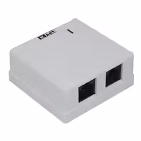 پریز شبکه روکار 2 پورت Cat6 UTP کی نت مدل K-N2037