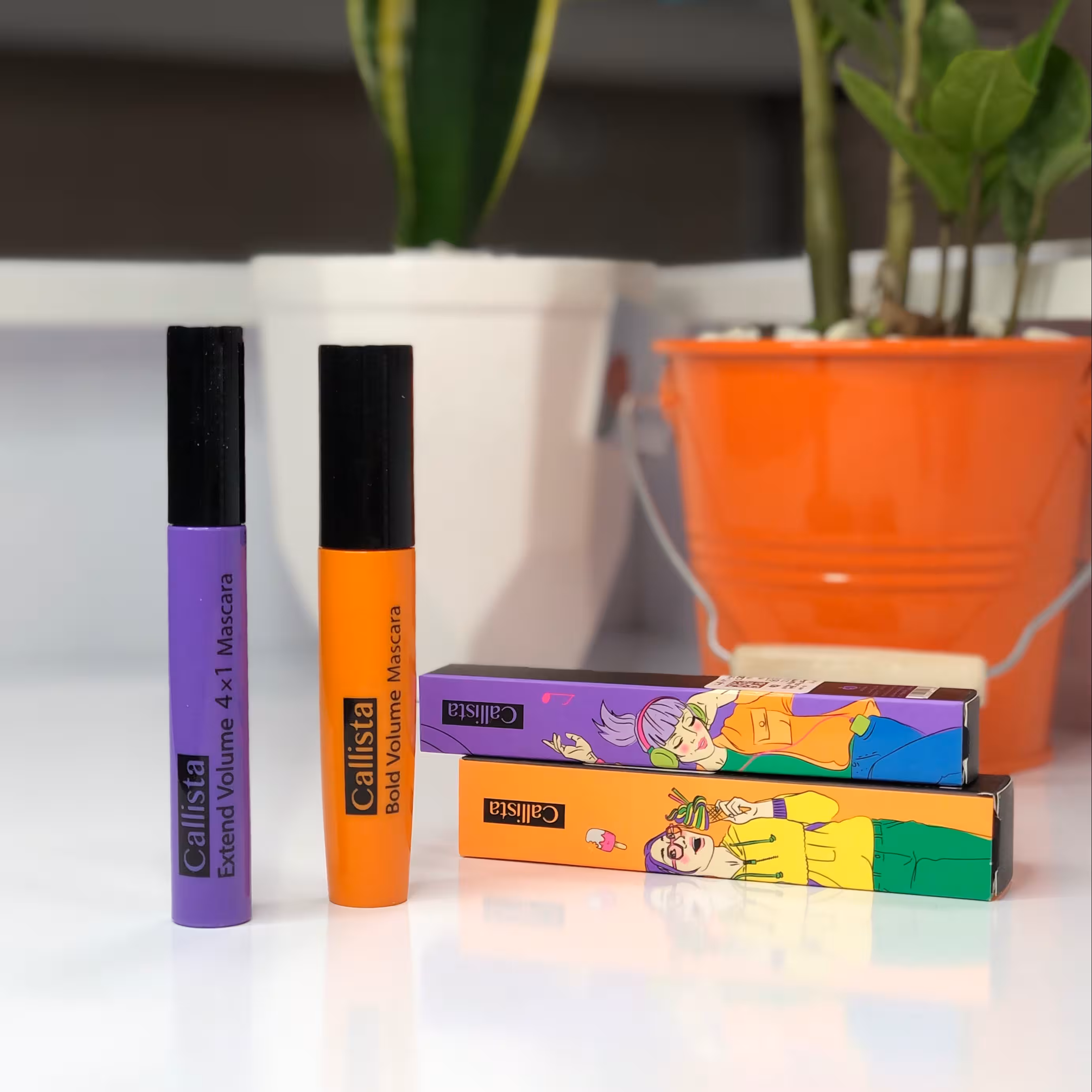 ریمل کالیستا بنفش و نارنجی اصل