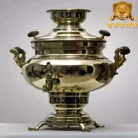 سماور برنجی شش لیتری ساده