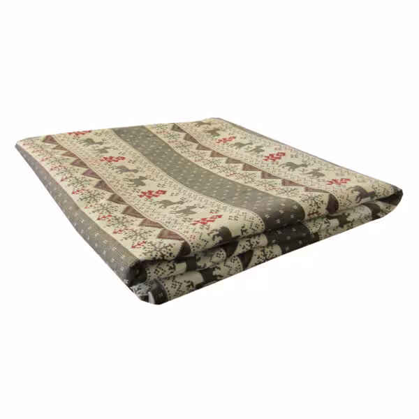 پاتریکا رومیزی گرد طرح گوزن طوسی