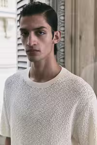 تی شرت مردانه لباس بافتنی TEKSTURE T SHIRT مناسب H&M