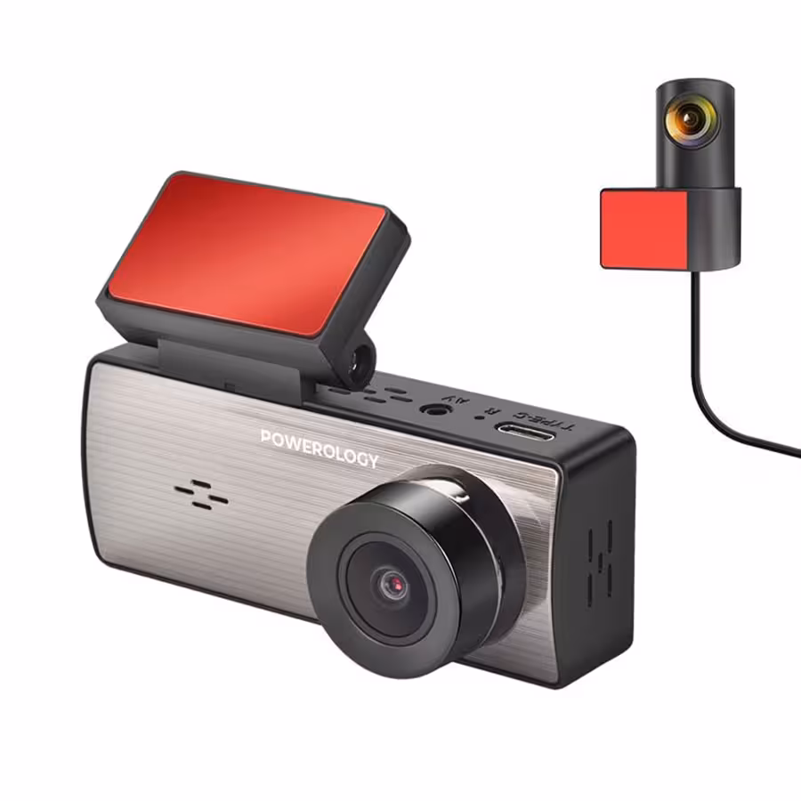 دوربین ثبت وقایع پاورولوژی Powerology Dual Recording Dash Camera PDCAM2K1