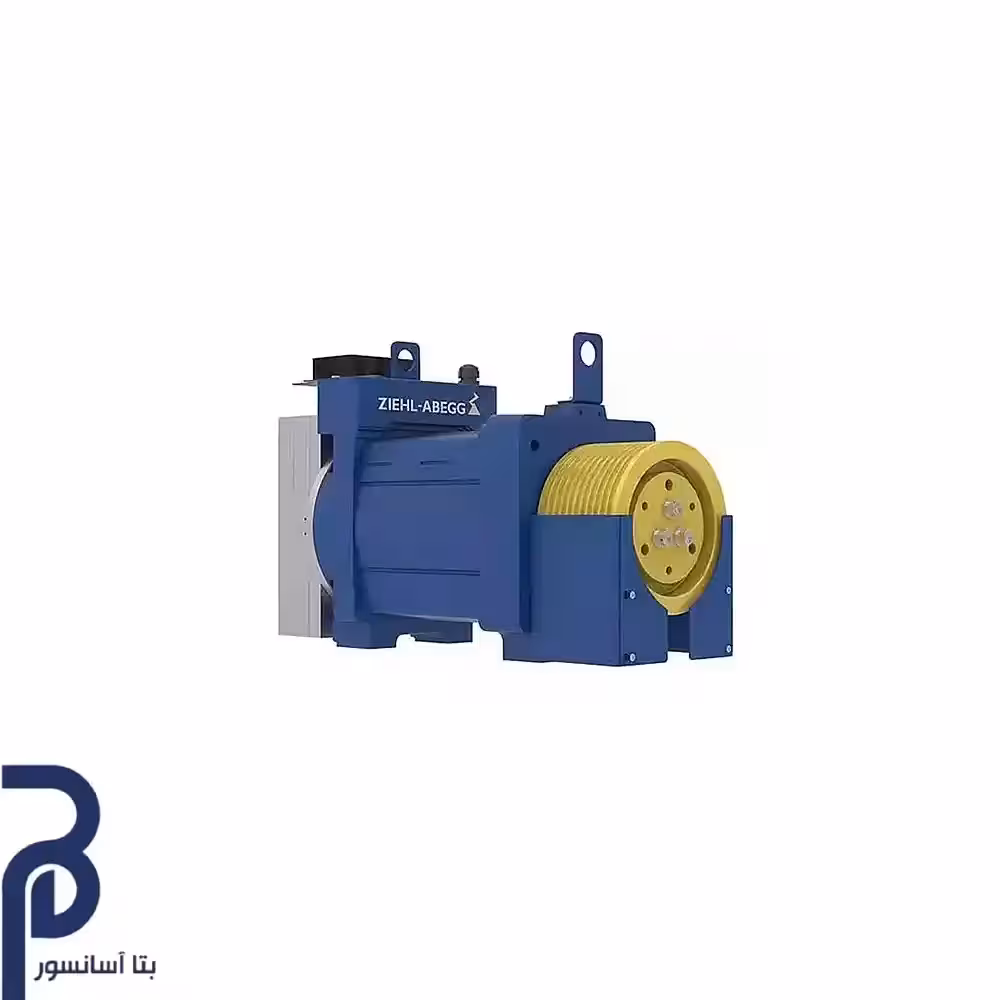 موتور گیرلس آسانسور زیلابگ مدل SM200.20C-20- توان 4.1kw ظرفیت 8 نفره سرعت 1m/s