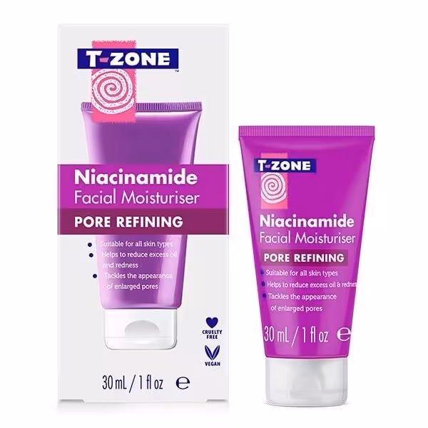 کرم مرطوب کننده نیاسینامید تی زون T-Zone اصل مدل PORE REFINING حجم 30 میل | مناسب انواع پوست