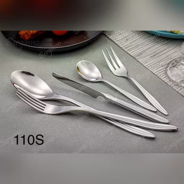 سرویس قاشق چنگال 160 پارچه برگامو مدل 110s