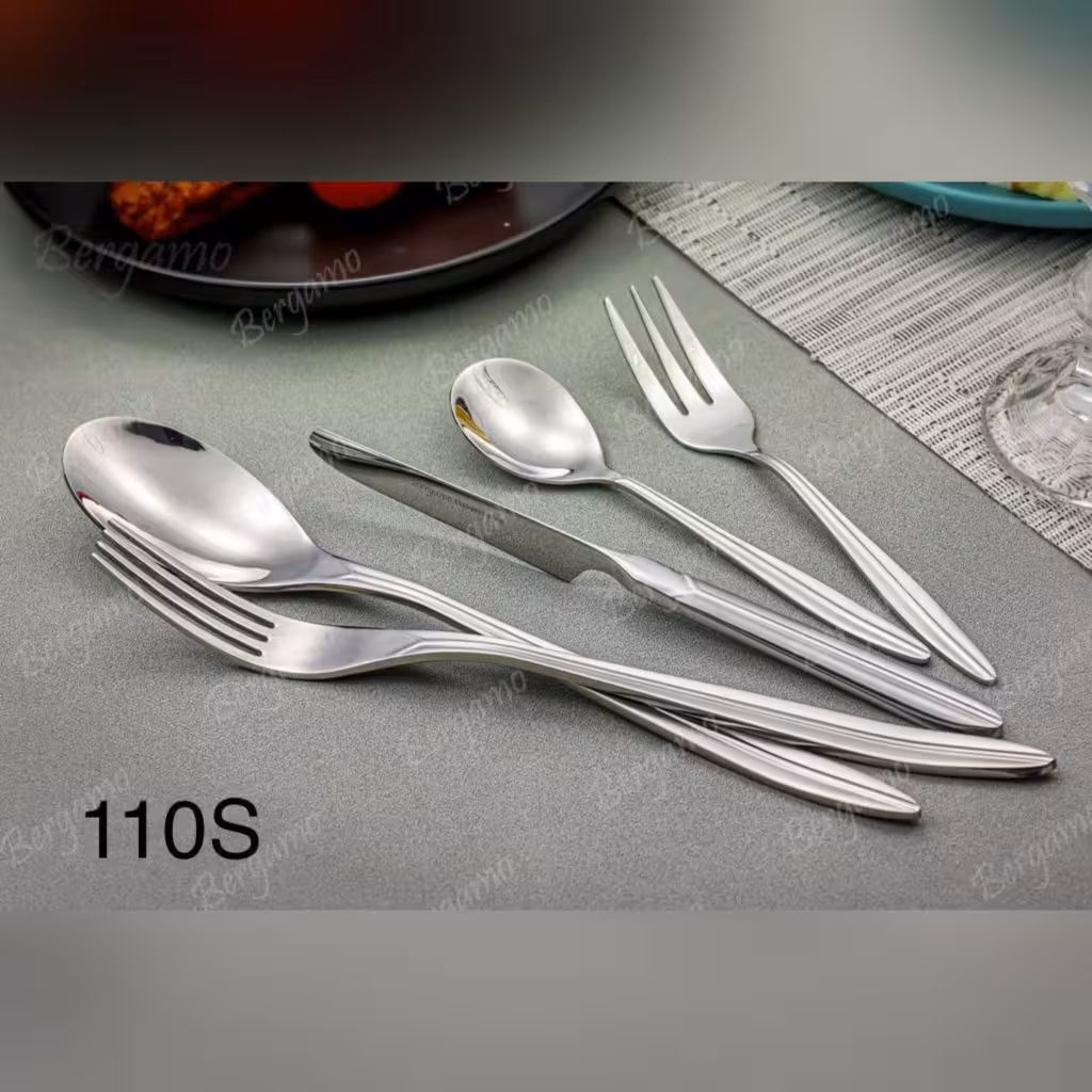 سرویس قاشق چنگال 160 پارچه برگامو مدل 110s