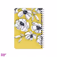 دفترچه یادداشت بامبیلیپ مدل پترن گل های خطی کد 7873781