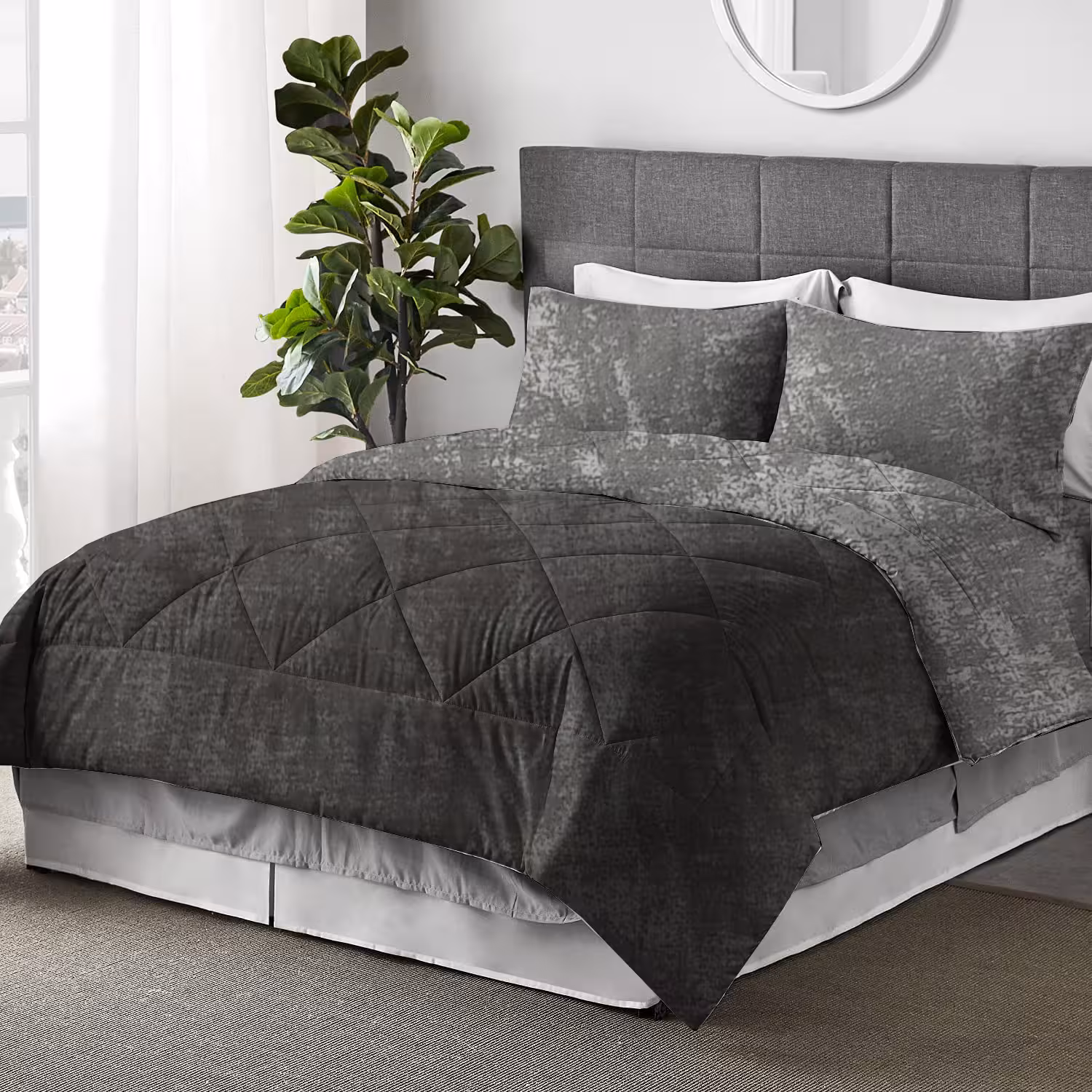 روتختی ترک طرح پتینه طوسی و طوسی تیره دونفره