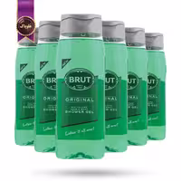 6 عدد ژل دوش 3 در 1 مردانه برات Brut مدل اورجینال Original حجم 500 میلی‌لیتر (اورجینال)