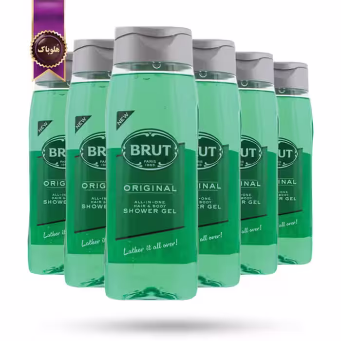 6 عدد ژل دوش 3 در 1 مردانه برات Brut مدل اورجینال Original حجم 500 میلی‌لیتر (اورجینال)
