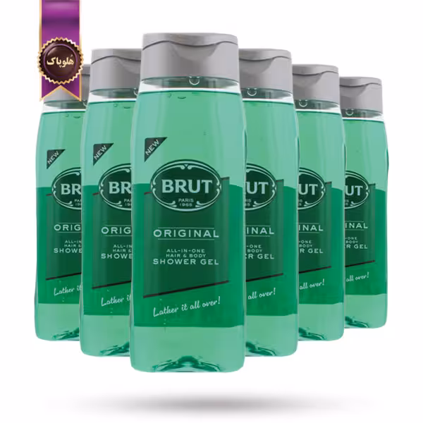 6 عدد ژل دوش 3 در 1 مردانه برات Brut مدل اورجینال Original حجم 500 میلی‌لیتر (اورجینال)
