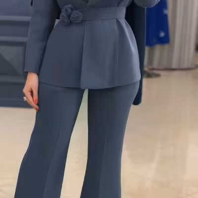 کت شلوار گل رز