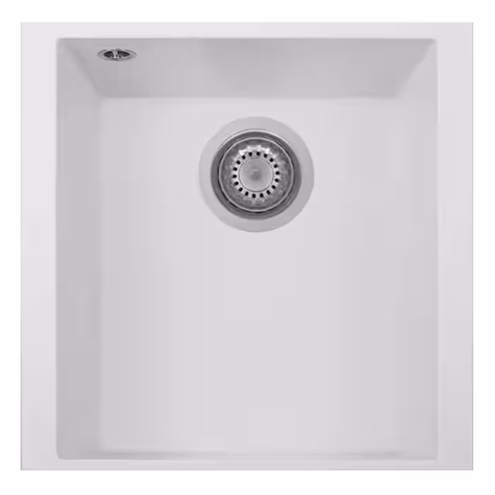 سینک ظرفشویی گرانیتی تک لگن لتو زیرصفحه سفید کیوب اس تی