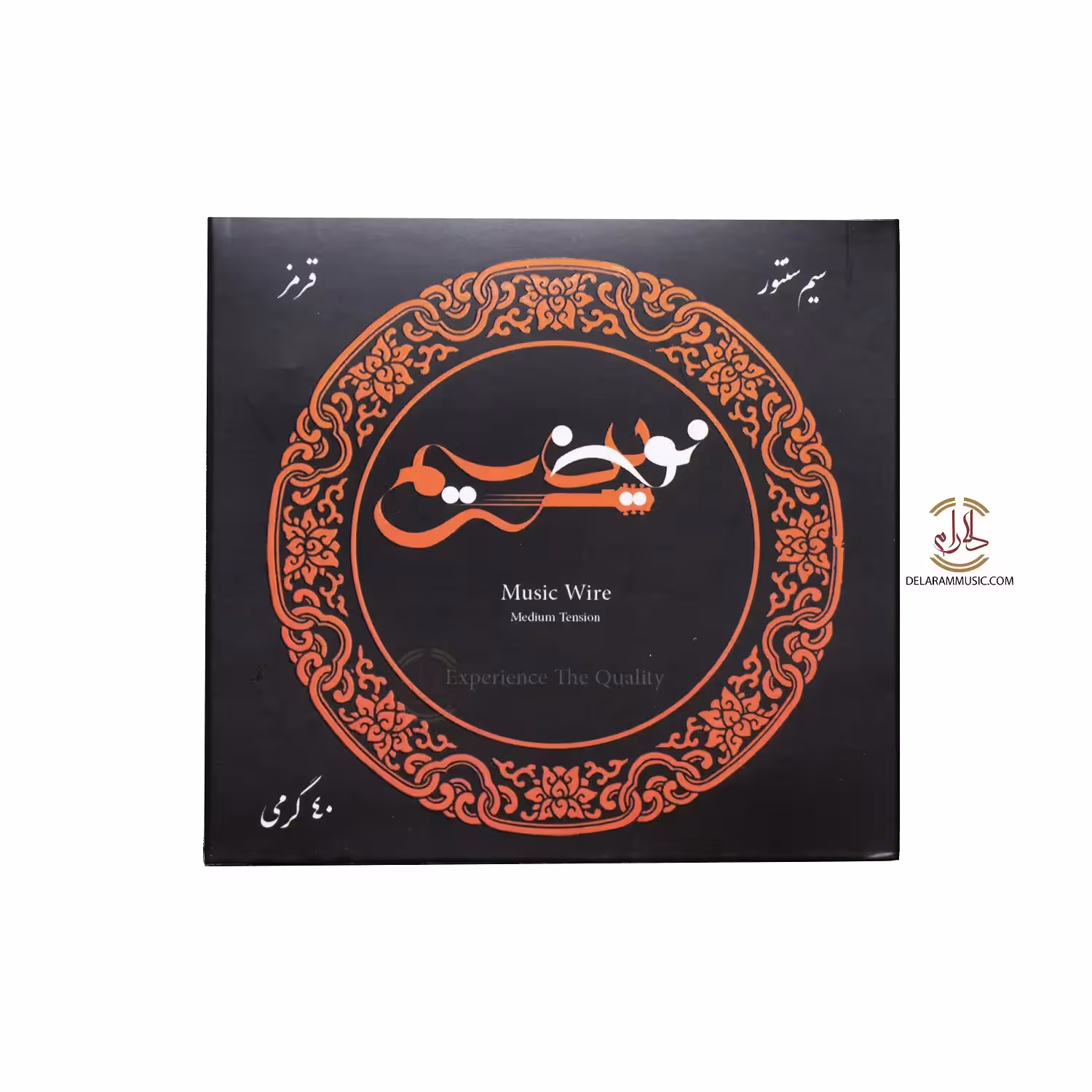 سیم سنتور قرمز 40 گرمی نوین سیم سایز 0.40