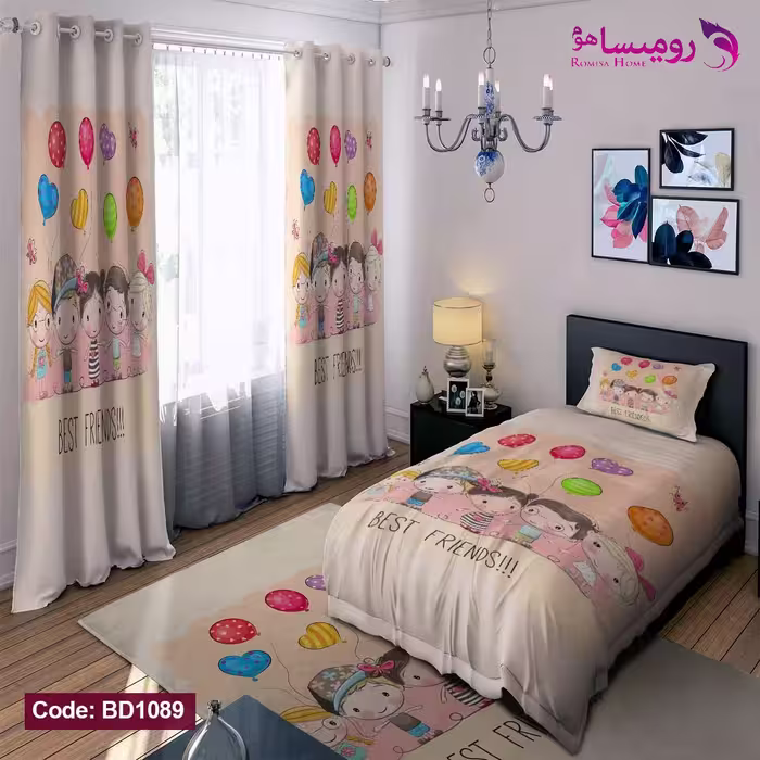 قیمت و خرید روتختی طرح بهترین دوست ها یک نفره برند دکو کد BD1089