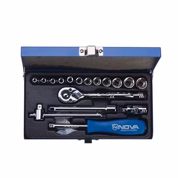 مجموعه 17 عددی آچار بکس نووا مدل NTS-7003 کد D42