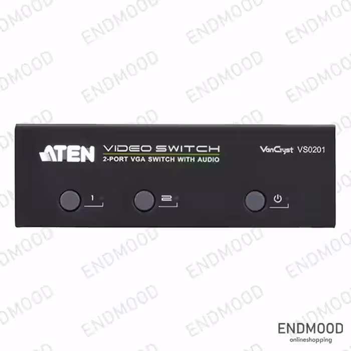 سوئیچ ماتریکس ویدئو 2 پورت آتن VS0201 ATEN