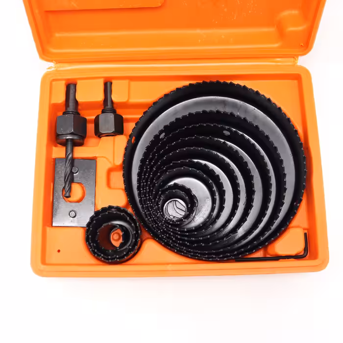 مته گرد بر چوب مدل بلک بول کد YP-CHOOB-MDF-018 سایز 19-127 میلیمتر مجموعه 18 عددی