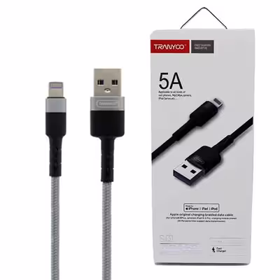 کابل تبدیل USB به لایتینینگ ترانیو مدل S5 به طول 1 متر