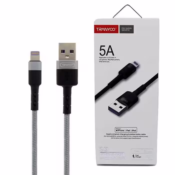 کابل تبدیل USB به لایتینینگ ترانیو مدل S5 به طول 1 متر