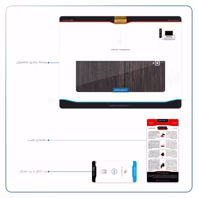 برچسب پوششی ماهوت مدل Burned Wood مناسب برای تبلت سامسونگ Galaxy Tab S3 9.7 2017 T825